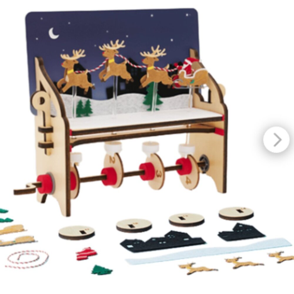 Kiwi Crate Santa's Sleigh Automaton Brand New in Box